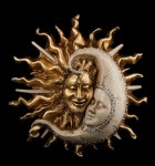 MASQUE DE VENISE SOLEIL LUNE -GRANDE TAILLE- EN PAPIER MACHE FAIT ET PEINT A LA MAIN-1813(이미지 포함) | 도자기