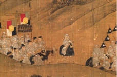 Section of the Southern Song Dynasty painting 《中興瑞應圖》, depicting the famed ‘Iron Pagoda’ (鐵浮屠) cavalry of the... 