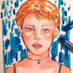 Oil pastel에 있는 핀