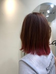 중단발 레드염색 중단발 레드염색 | 머리, 레드 브라운