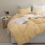 코튼60수 알러지케어 호텔침구 이불세트 | 옐로우블랙라인