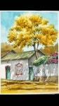 in autumn (wet-in-wet, Arches) NAMIL ART #shorts 기초 풍경 수채화 - 가을을 품은 … | 풍경 수채화, 수채화, 조경 예술