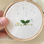새싹 _ _ #프랑스자수#자수#자수타그램#자수소품 #handstitched#ししゅう#刺繡#대전프랑스자수#대전#핸드메이드#취미#embroidery#메리자수... 