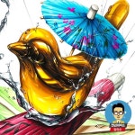 [천년의미소 기초디자인] | 우산, 새, 그림