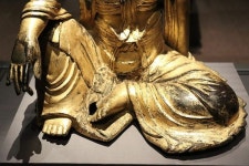 Gilt Bronze Seated Avalokitesvara, Late Goryeo/ Early Joseon - Daeheungsa Seongbo Museum (대흥사 성보박물관) in 2023