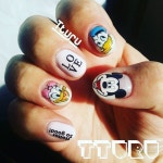 nail0401다시 올리기~~!! 스티커 아닙니다 핸드페인팅 맞구요 ^^ #미키 #데이지덕 #도널드덕 #대세네일 #핸드페인팅#미키네일... 