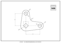 STUDYCADCAM 2D CAD EXERCISES 568 (PDF) STUDYCADCAM 2D CAD 연습 568 (PDF) - Payhip in 2024 | Autocad drawing, Cad design, Autocad