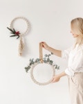 настроение 🎄Как один из способов сплести венки макраме 🤗 Бе… | 마크라메
