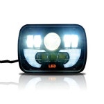 Demon LED Projector Headlight 7x6 5x7 Inch DRL H6054 200mm Seal Beam Conversion (1 Lamp) #Demon #Projector #Headlight #Inch #Seal... 