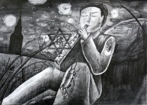 기초소양평가 소묘 - 2020 | 수채화, 소년, 디자인