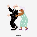 노인 일러스트 흥분 춤 그림, 노인 클립 아트, 댄스, 음악을 듣다 PNG 일러스트 및 PSD 이미지 무료 다운로드 - Pngtree