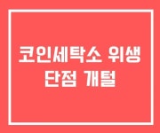 코인세탁소 위생 단점 개털