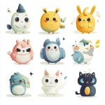 팔릴 수 밖에 없는 초특급 귀염뽀짝 캐릭터 유니버스 제작 비법 🥰 (스티커, 굿즈, 이모티콘 대박 예약!) 🚀💰 설명: 눈을 뗄 수 없는... 