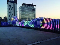 鹭梁津鱼市场 LED 灯波荡漾 | 조경 도면, 파사드, 조경