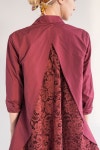 [THE VACATION SHOP 더베케이션샵] Victoria lace shirts (Burgundy) | 레이스 셔츠, 패션 스타일