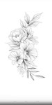 B 타투 (tattoo)에 있는 뮤댕 ❥ 사온님의 핀 | 꽃 문신, 문신 디자인, 문신 아이디어