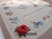 [후아유네 프랑스자수]기초정규클래스:분당미금반 | Napkins, Tableware, Kitchen