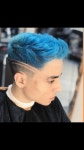 Pin de ㅤleoxxb em Anime em 2023 | Cabelo azul masculino, Aparência de cabelo, Cores de cabelo