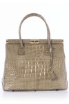 olivia approved... seriously not a bad fake birkin : Lucca Baldi - Turnlock Croc Satchel in Taupe | 신발