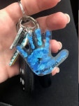 FREE SHIPPING! Father’s Day Gift! DIY Handprint Keychain (Kit Collection) | 어린이를 위한 공예, 펠트 장난감, 장난감