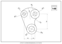 STUDYCADCAM 2D CAD 실습 149 (PDF) - Payhip in 2024 | Cad drawing, Geometric drawing, Autocad drawing