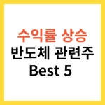 반도체 관련주 TOP5 (대장주, 수혜주)