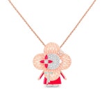 비비엔 한복 펜던트, 화이트 골드, 핑크 골드, 래커와 다이아몬드 - 카테고리 | 루이 비통 | Fine jewelry collection, Pink and gold, Hanbok