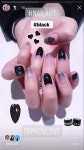 #nail #black #nailart #네일아트 #네일 | 네일아트, 네일