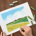 #오일파스텔#크레파스#여행일러스트#문교오일파스텔 #풍경... travelillustration | 오일 파스텔 드로잉, 파스텔 아트, 크레용 그림