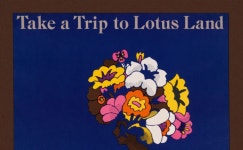푸시 핀 그래픽 번호 52, Lotus Land로 여행하기포스터, 1967-사용중인 글꼴 in 2020 | Graphic, Psychedelic fashion, Trip