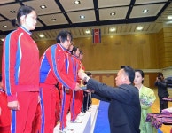 조선체육사(JS SPORTS) | Pin page Pin by 조선의 오늘 dprktoday on 체육강국을 향하여! Towards a sports powerhouse! | Academic dress, Fashion, Dress