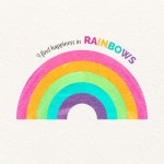 수채화 무지개와 무지개 메시지에서 행복을 찾으십시오 | 무료 벡터 | Arco iris, Vectores gratis, Diseño de acuarela