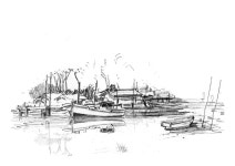 Aquarelles-watercolor Hugo Bret에 있는 Hugues Bret peintures et dess님의 핀 | 연필 드로잉, 연필 Aquarelles-watercolor Hugo... 