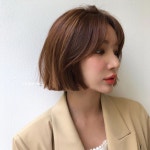 Pin page Instagram의 청담동 미용실 차홍아르더 도산점 수석실장 주란 ,님: “남은 여름도, 이 컬러감과 이 단발디자인이라면... 
