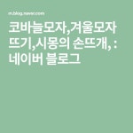 코바늘모자,겨울모자뜨기,시몽의 손뜨개, | 블로그