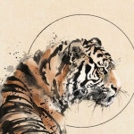 도안  동양화풍의 호랑이 입니다  #singaporetattoo... orientalpaintingtiger #동양화타투… in 2024 | Animal art, Artist... 
