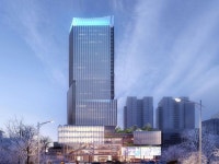 간결한 외관 속 다양한 플랫폼 한강 둔치에 우뚝 선 콘크리트 쉼터 - C3KOREA | Facade architecture, Architectural... 
