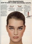Vintage ad - Brooke Shields for Aziza, 1979. | 헤어 메이크업, 메이크업, 스타일