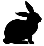 Pin de Lhk en 토끼 | Sombras de animales, Siluetas animales, Cliparts gratuitos