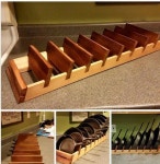 Wooden cast iron skillet rack | 가구 아이디어, 집 정리, 욕실 아이디어