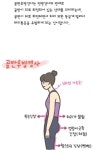 허리통증(골반후방경사) 고치는 그림일기