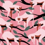 Lazy cats gang 😽.....#illustration #cat #gang #pattern #love #lazy #mood #instagood #spring #sleepy | 동물 농장