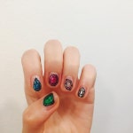 오랜만에 화려한고✨ #네온네일#보석네일#글리터젤#젤네일#망원동네일#nailart#nails#naildesign#NEONNAIL#daily | Instagram... 