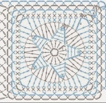 0번째 이미지 | 크로셰 모티브, 사각모티브, 크로셰 패턴