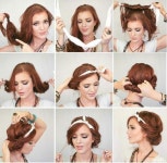 Pin von 하연 최 auf 복고헤어 | Hippie frisur, Frisuren, Frisuren mit bandana