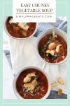 Garden Vegetable Soup - Simply Made Eats | Recipe | Chunky vegetable soup, Vegetable soup, Vegetable soup healthy