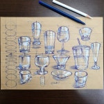 기초 드로잉 | Schizzi, Vetrate