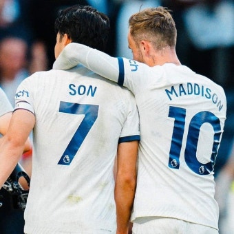 Son heung min and James Maddison