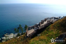 앞면의 푸른 바다와 뒷면의 초지가 어우러진 영덕 <해맞이 공원> | Corea