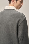 더블유몰타임타임옴므 | [TIME HOMME] 울 블렌드 부클 칼라 탑